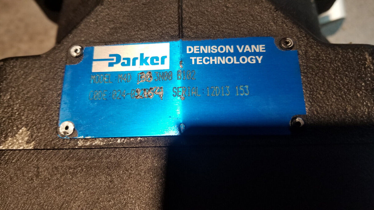 024-02154-0 PARKER DENISON M4D 138 3N00 B102 Medium Duty Vane Motor