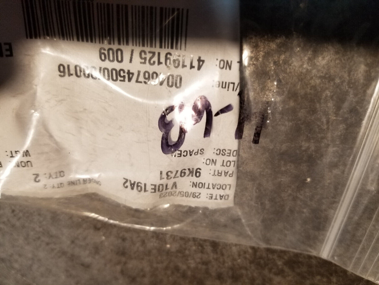 1 lot of 2pc - 9K-9731: 20.40mm Internal Diameter Steel Spacer