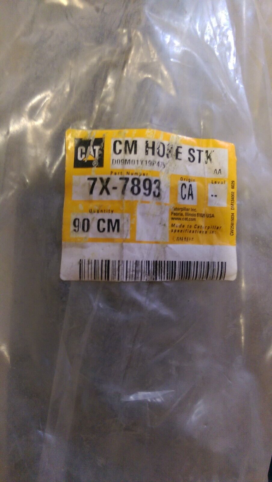 CATERPILLAR 7X-7893 HOSE 90CM