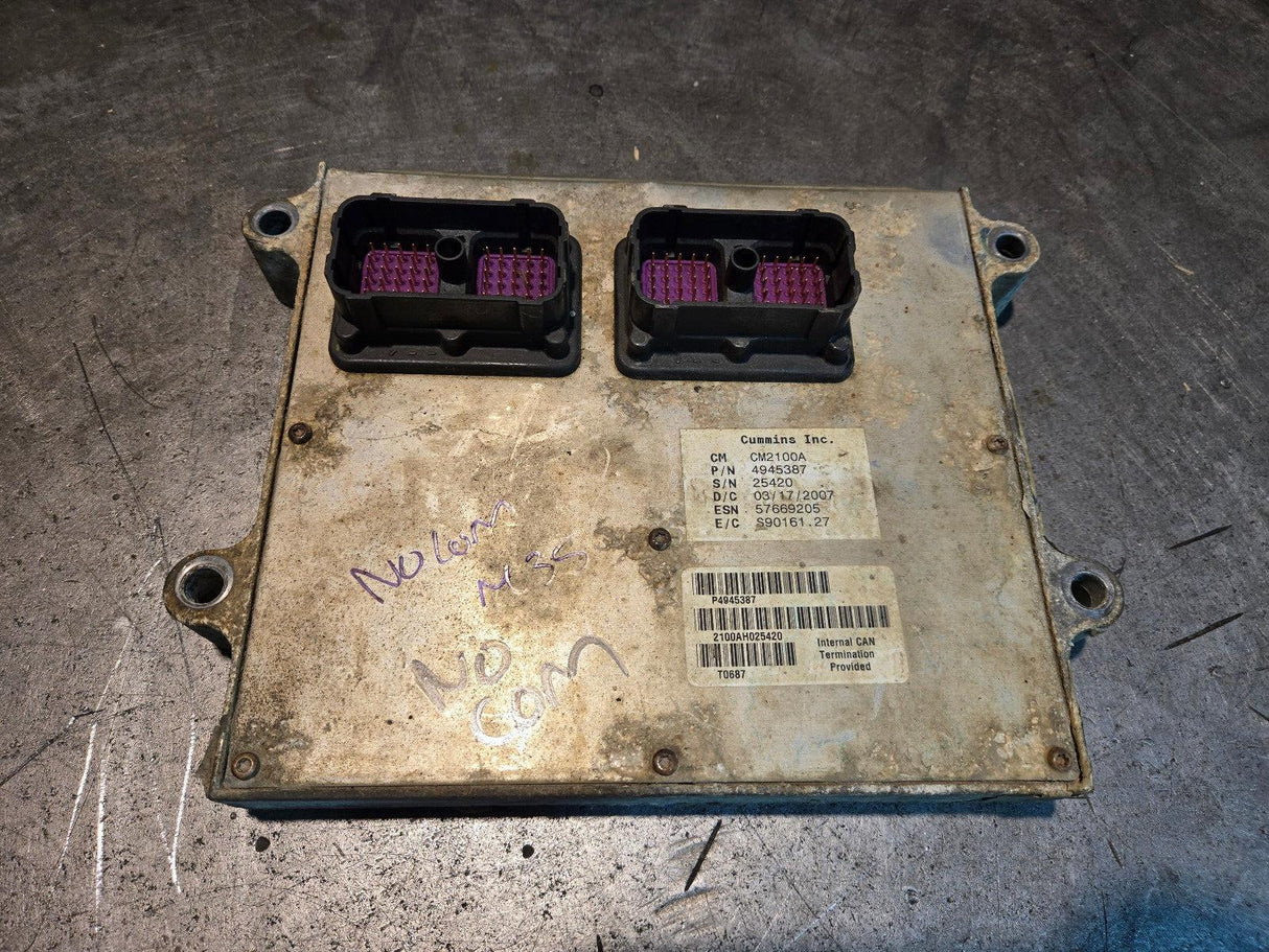 CORE CUMMINS CM2100A 4945387 ECM CORE / NO COMMUNICATION