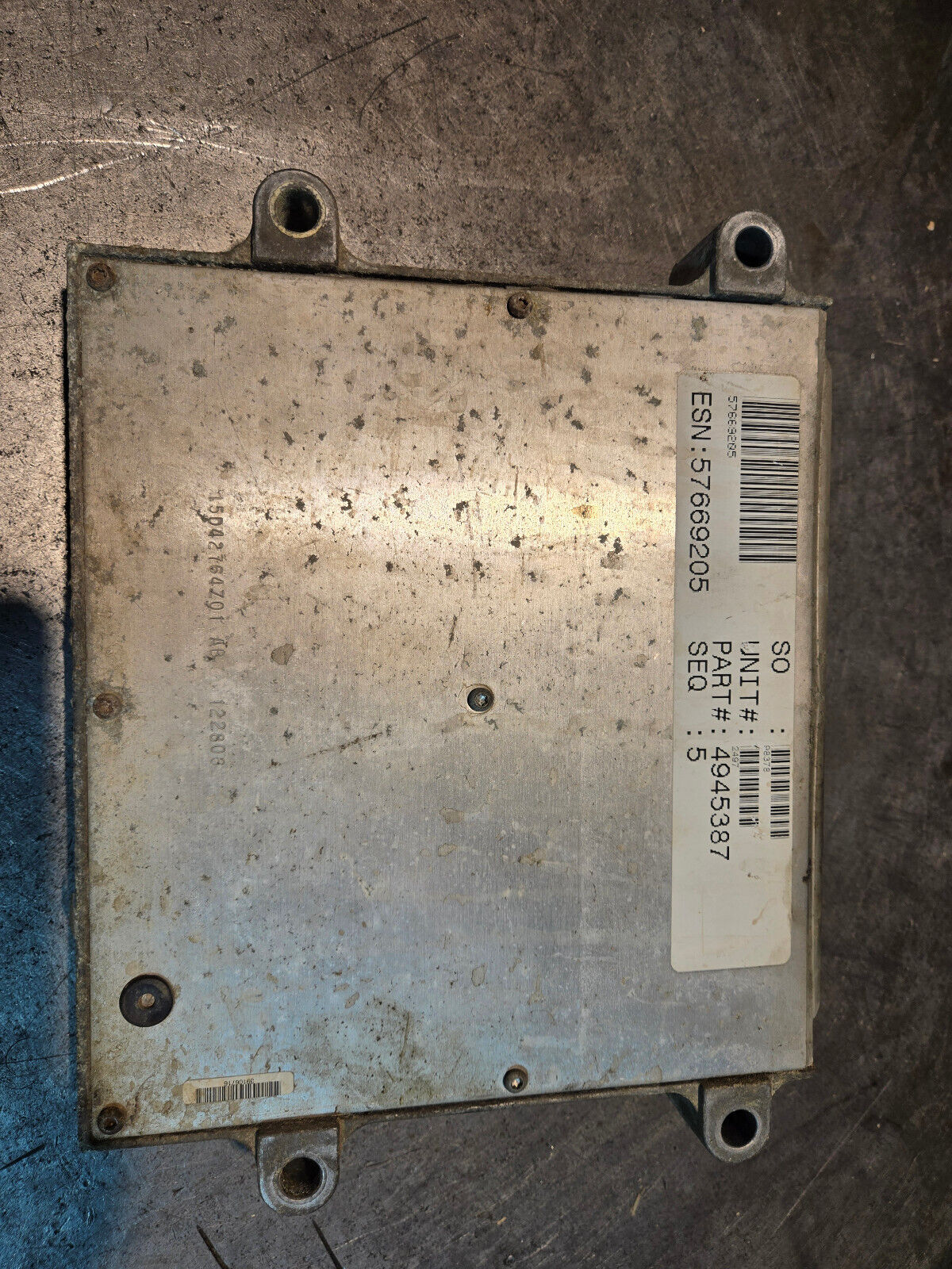 CORE CUMMINS CM2100A 4945387 ECM CORE / NO COMMUNICATION