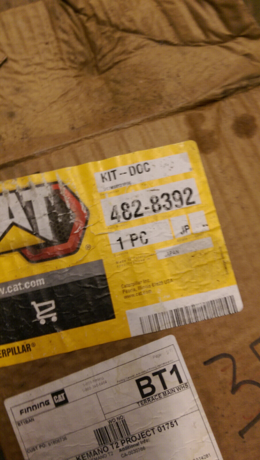 Caterpillar 482-8392 Gasket Kit - Diesel Oxidation Catalyst for Muffler Assembly