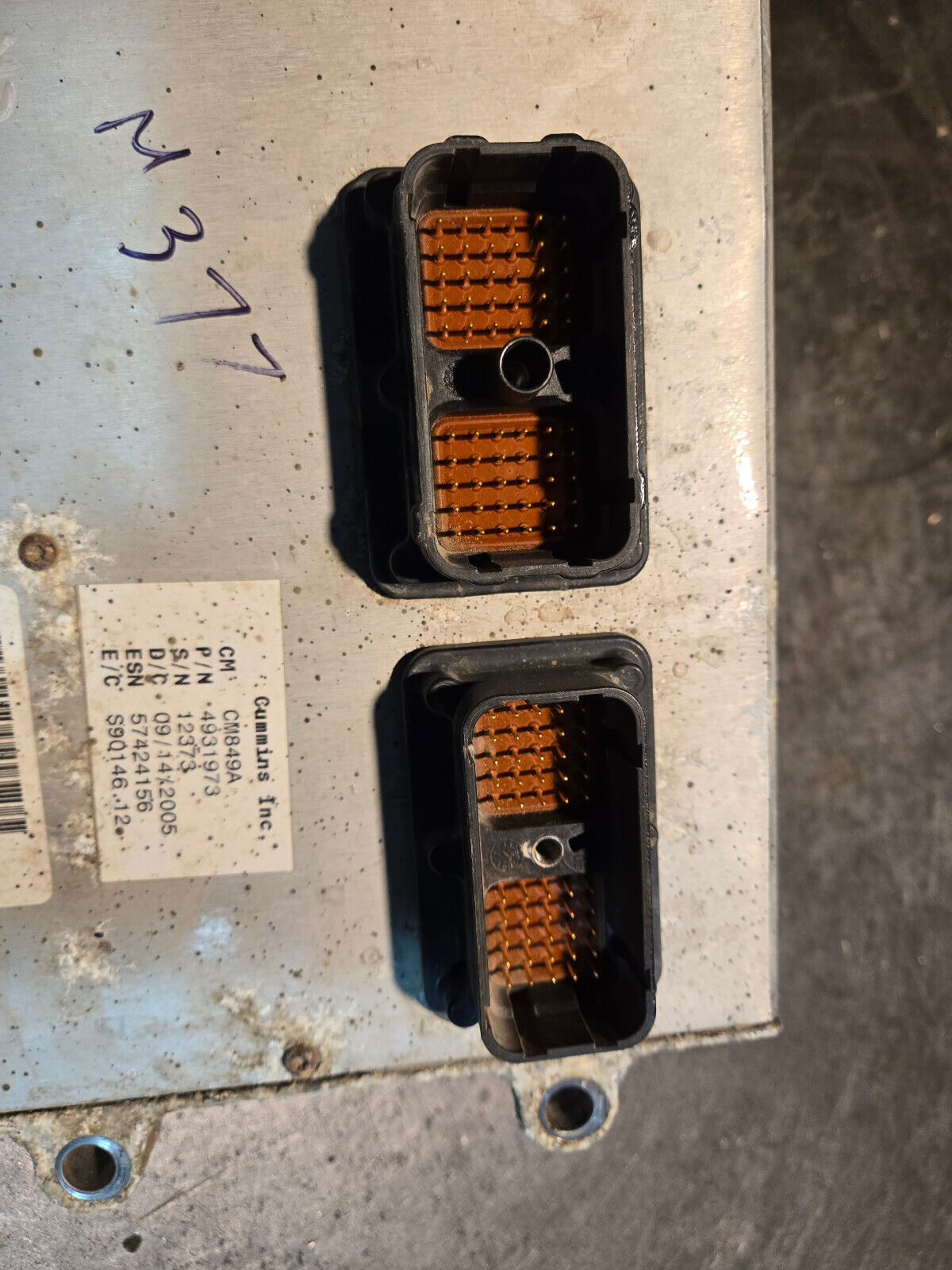 CUMMINS CM849A 4931973 ECM NO COMMUNICATION / FOR PARTS