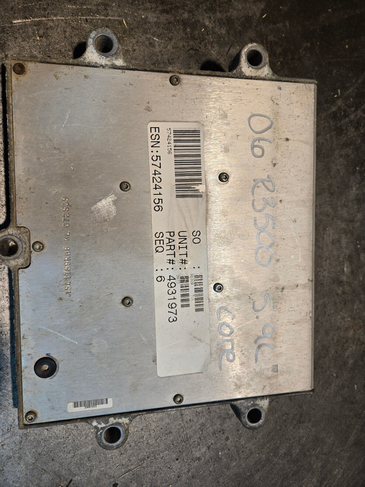 CUMMINS CM849A 4931973 ECM NO COMMUNICATION / FOR PARTS