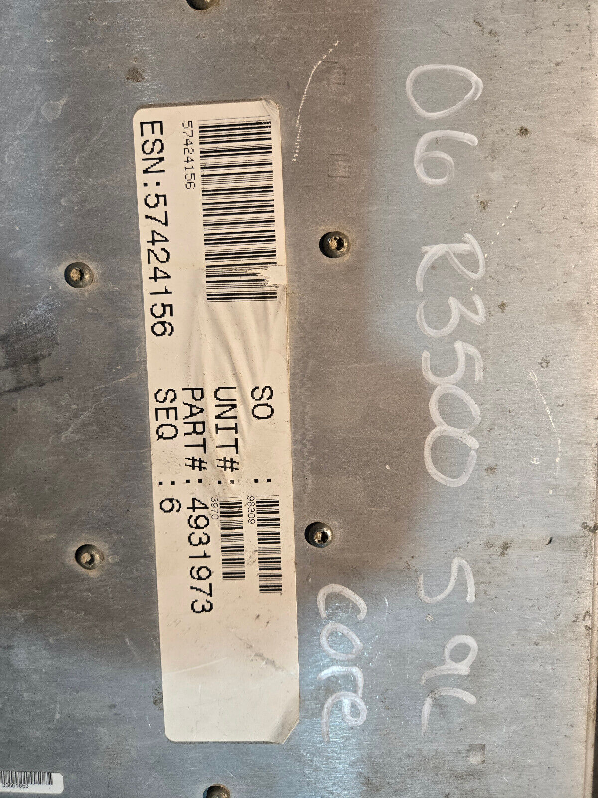 CUMMINS CM849A 4931973 ECM NO COMMUNICATION / FOR PARTS