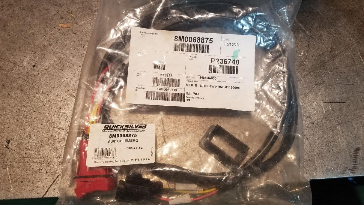Sea Ray Boat Emergency Switch Stop 2094225 | Mercury 8M0068875