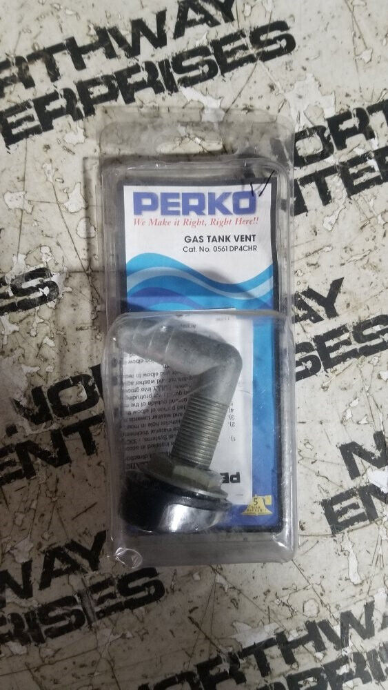 Perko Gas Tank Vent w/Swivel Elbow - Chrome/Black 0561DP4CHR