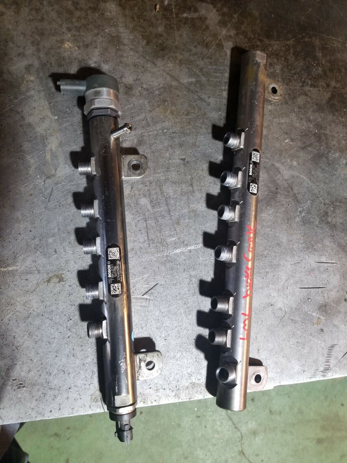 2011-2015 Duramax LML High Pressure Fuel Rails 12651989 12620532 refbc