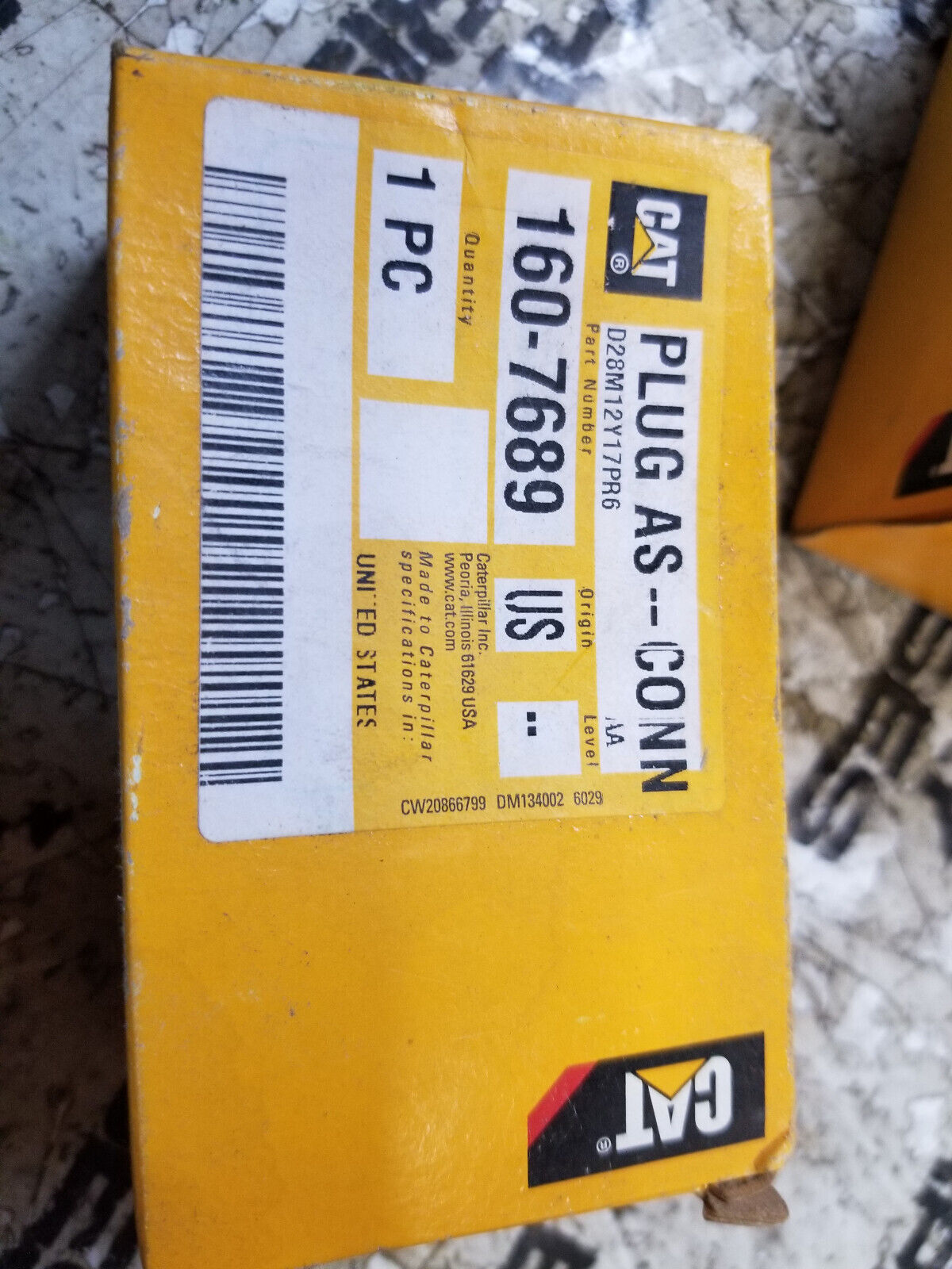 160-7689 CATERPILLAR PLUG AS 1607689