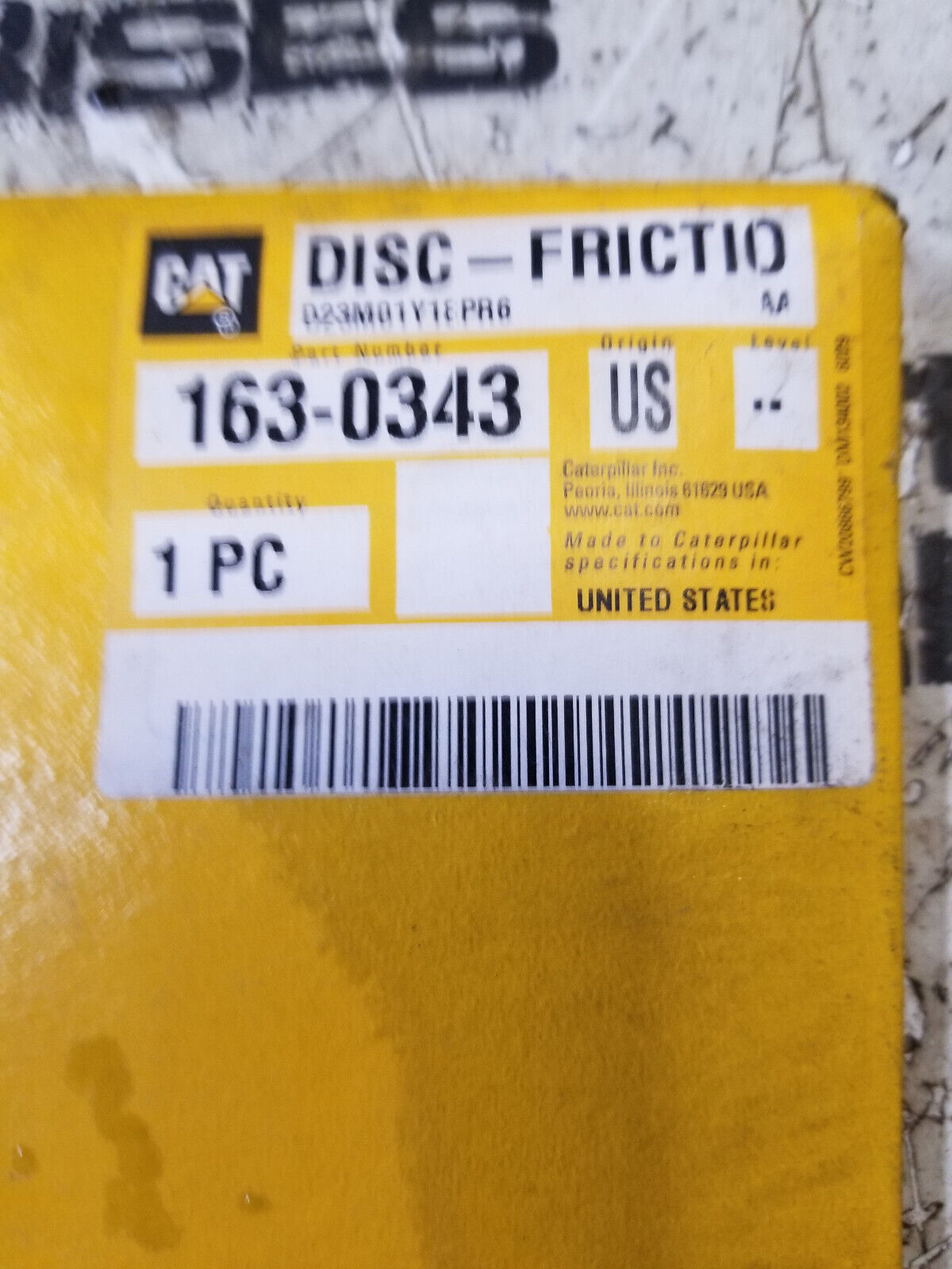 163-0343 190mm Outer Diameter Clutch Friction Disc 1630343