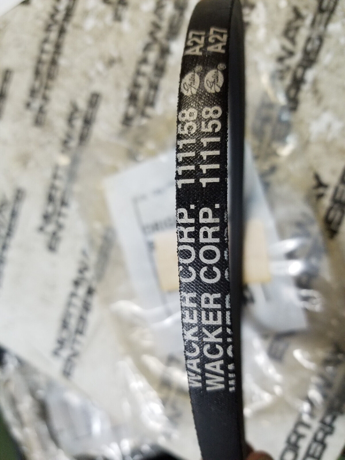 WACKER 111158 Heavy Duty Replacement Belt