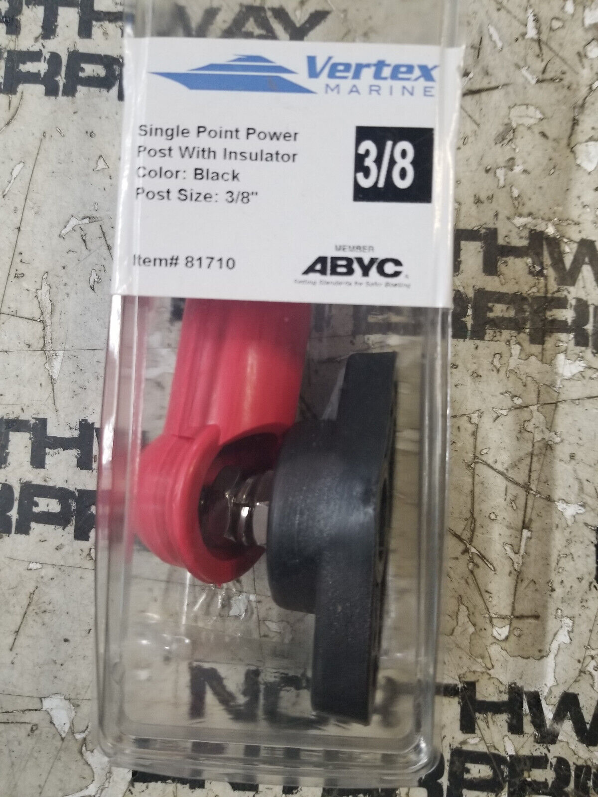 VERTEX 3/8? Red Single Pnt Power Pst 81710