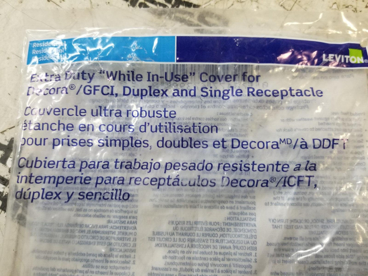 LEVITON 001-05980-UCL 1-Gang Extra Duty While-In-Use Cover