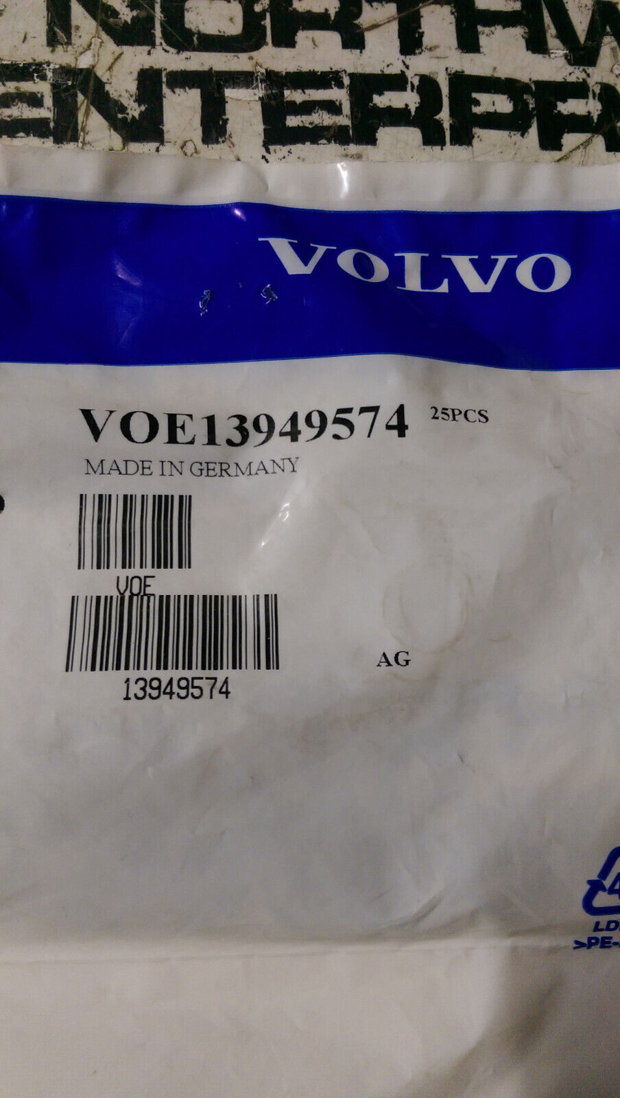 VOLVO ORING PACK OF 25PC VOE13949574 13949574