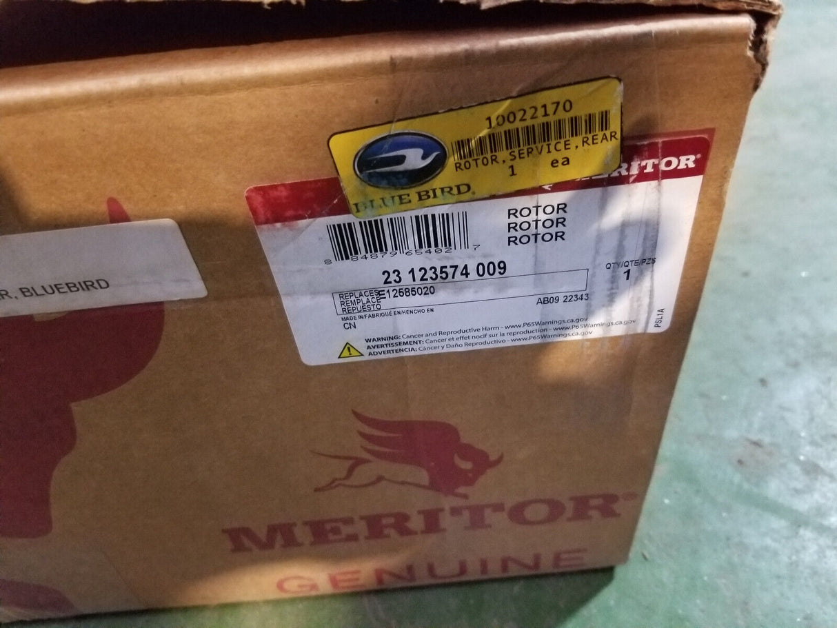 E12585020 23123574009 10022170 Meritor Brake Rotor (10022170), Rear, 7/8? Hole