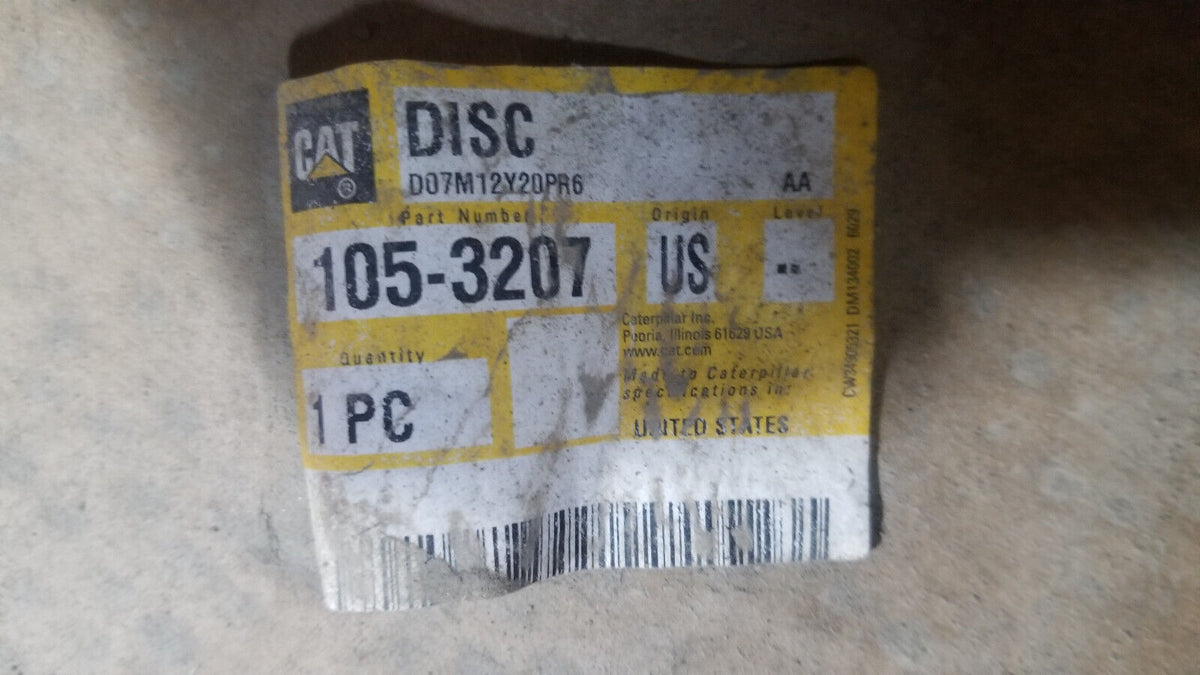 105-3207 CAT 19.05mm Thick Brake Disc 1053207