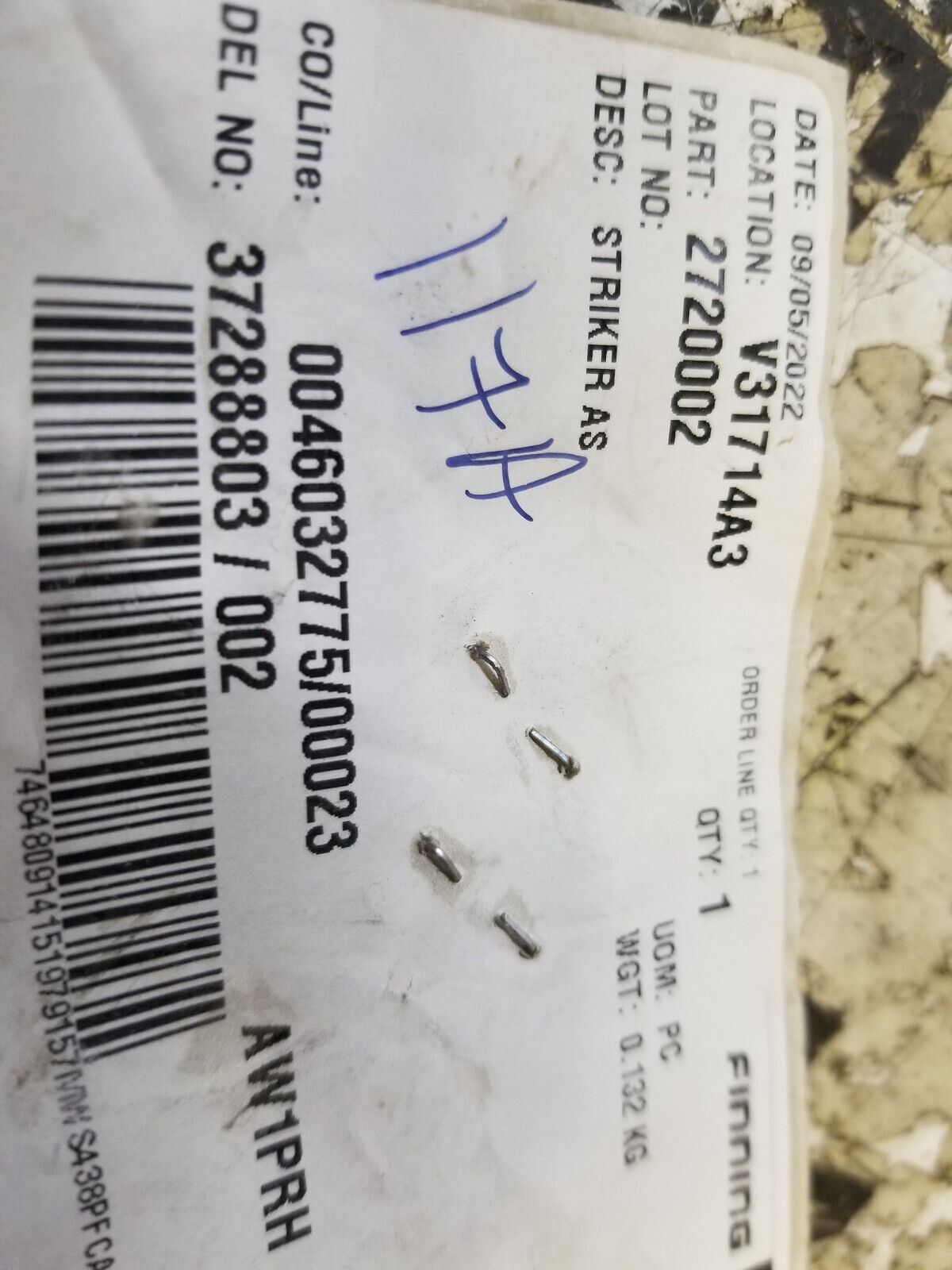 272-0002 Striker Assembly-Latch