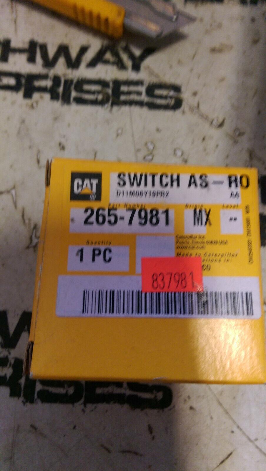 265-7981: Switch Assembly-Rocker