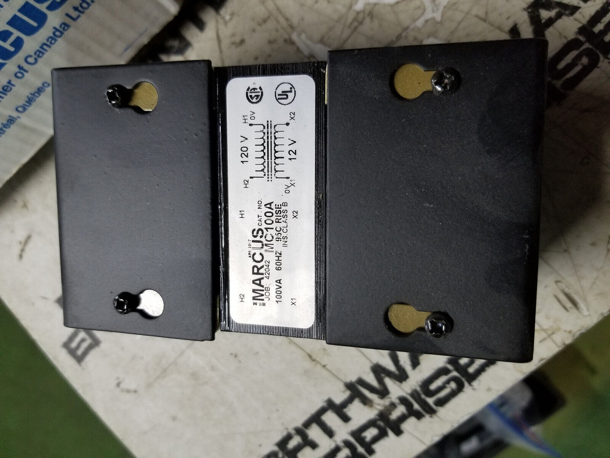 MARCUS TRANSFORMER 100VA 120/12V 60HZ MC100A