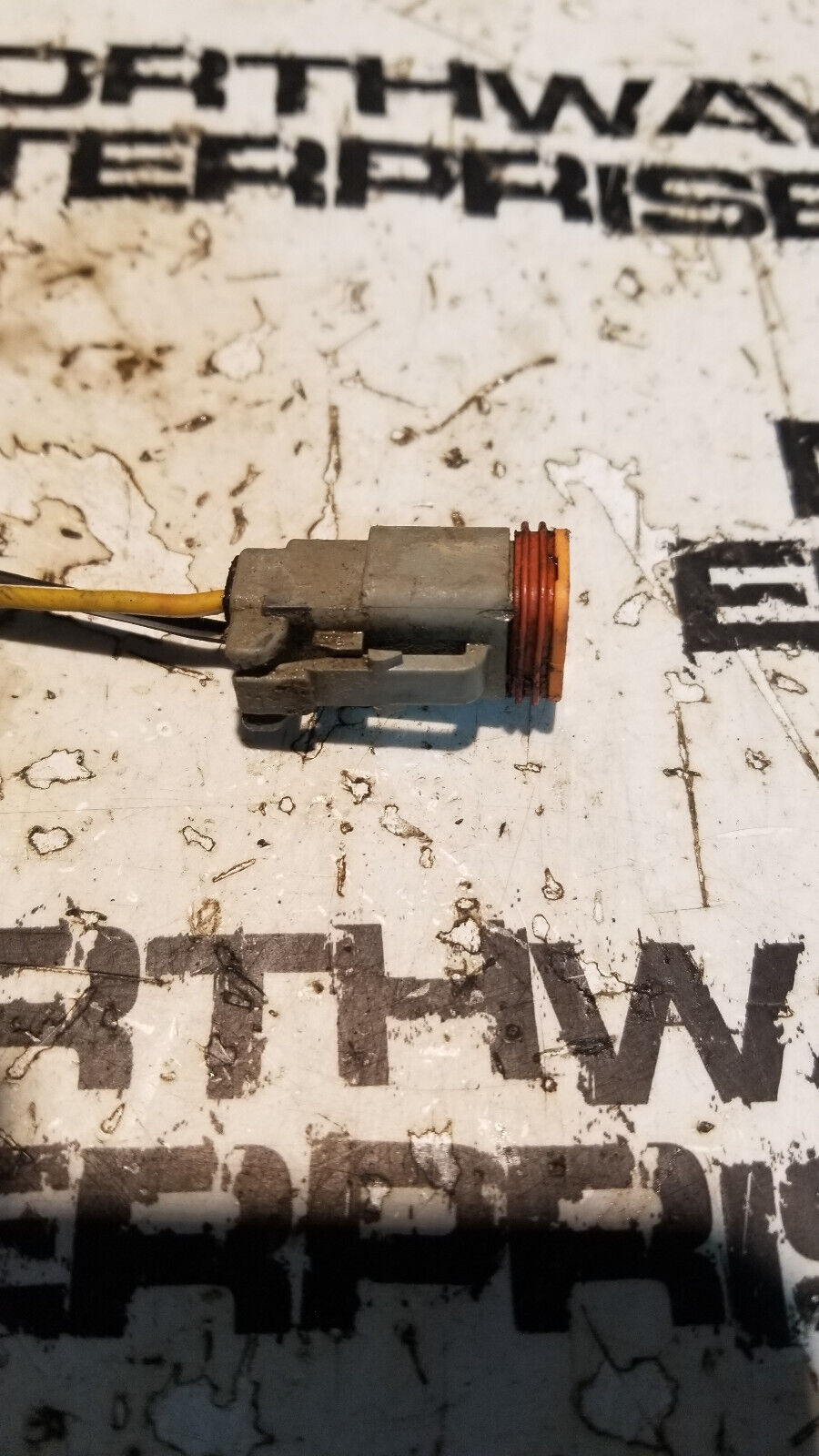 2001 5.9L CUMMINS PIGTAIL 2 PIN 2 WIRE orange