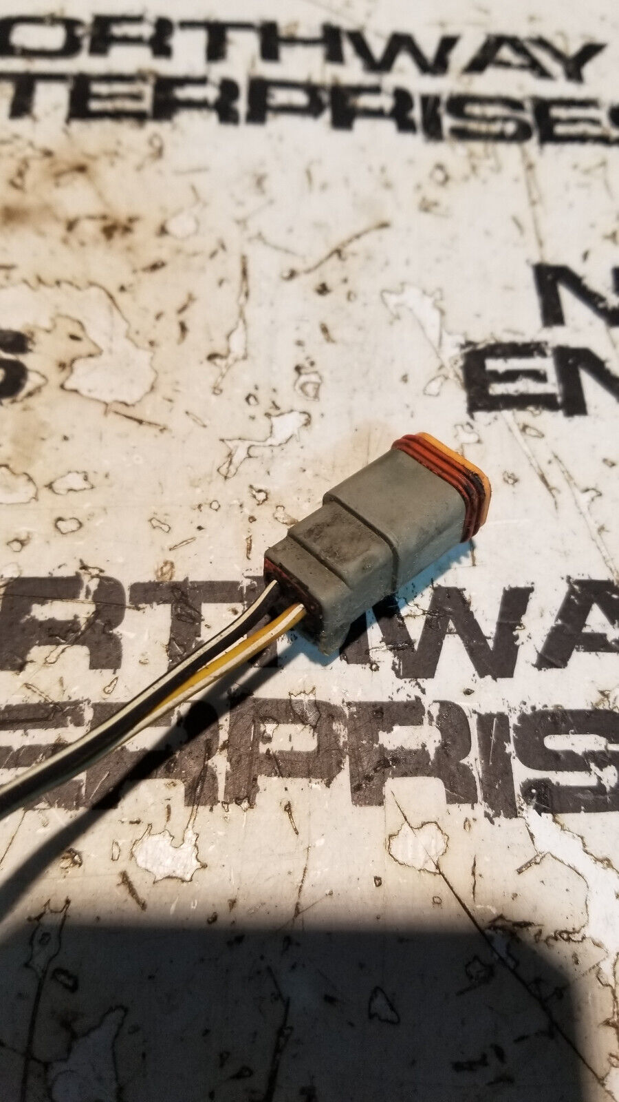 2001 5.9L CUMMINS PIGTAIL 2 PIN 2 WIRE orange