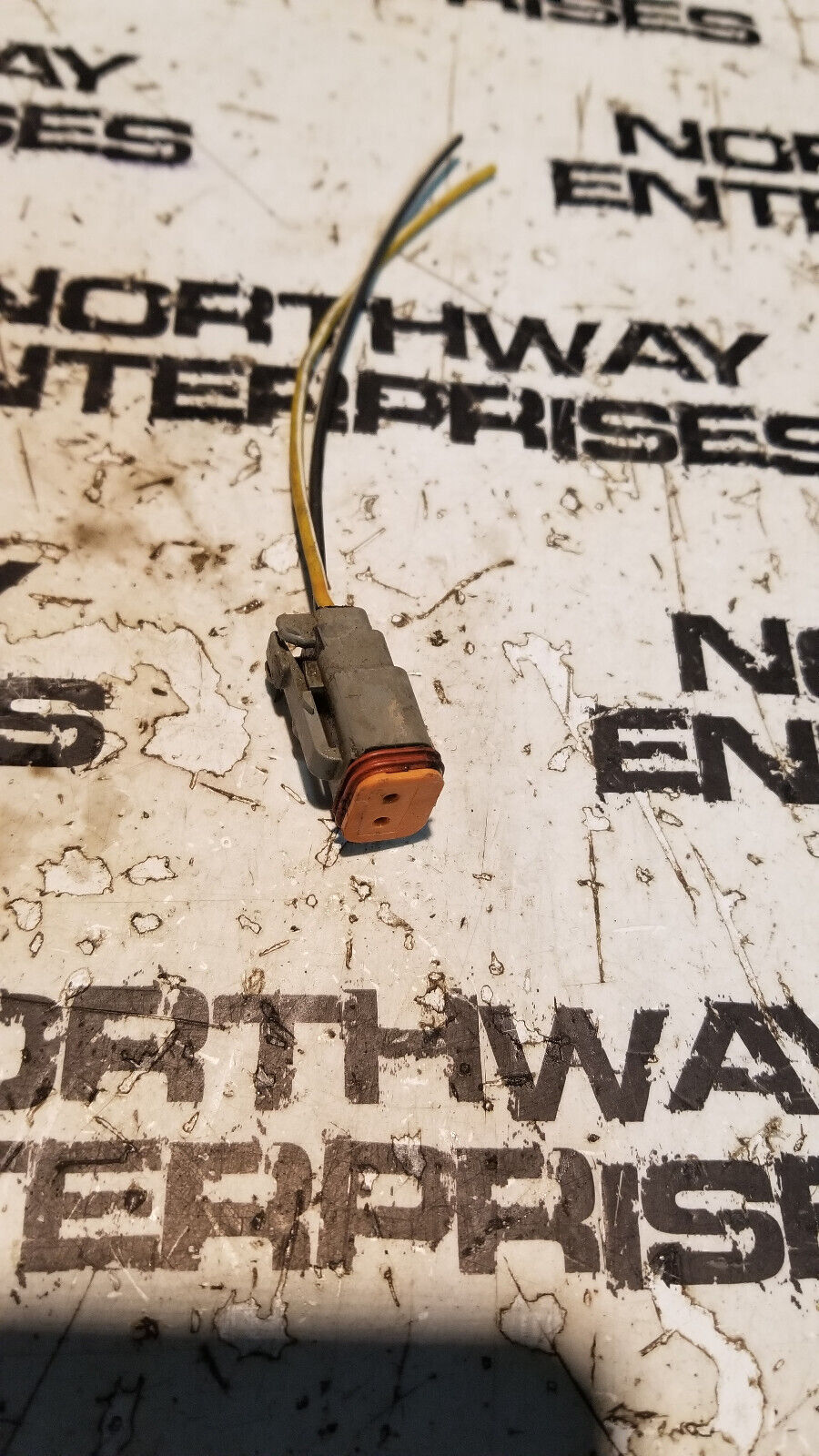 2001 5.9L CUMMINS PIGTAIL 2 PIN 2 WIRE orange