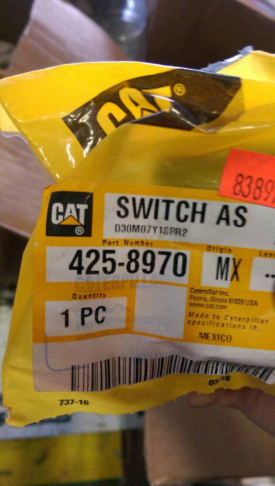 425-8970: Switch Assembly-Rocker