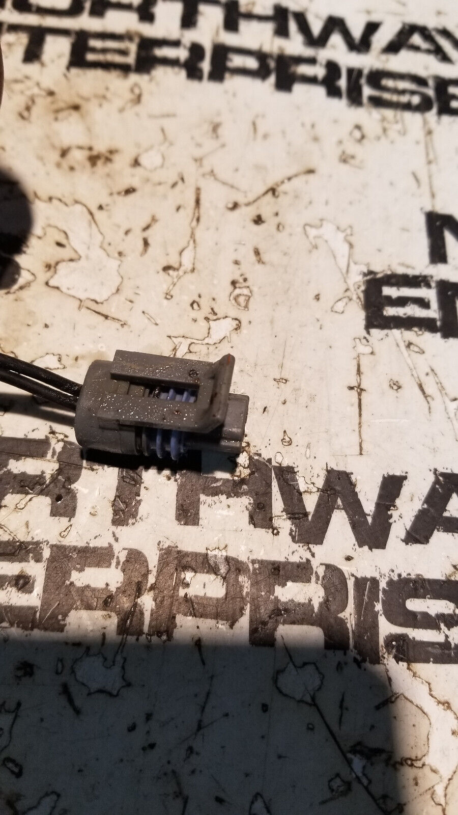 2001 5.9L CUMMINS PIGTAIL 2 PIN 2 WIRE blue