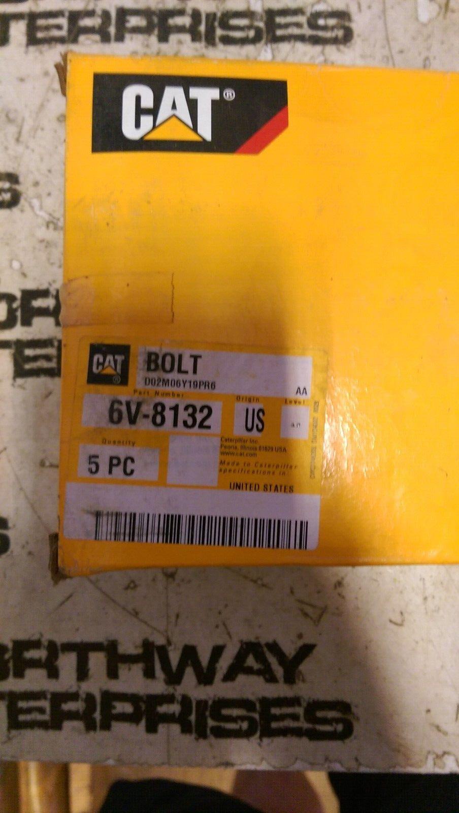 CATERPILLAR 6V-8132: HEX HEAD BOLT, BOX OF 5 BOLTS