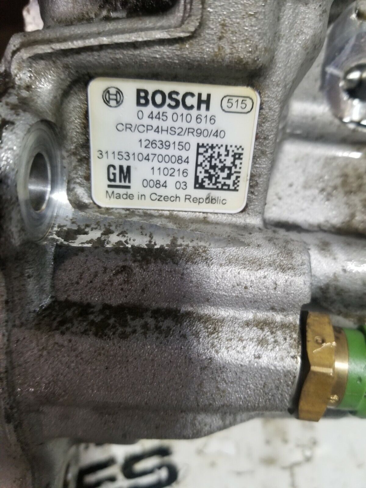 0445010616 6.6L DURAMAX CP4 INJECTION PUMP CORE / FOR PARTS / NOT WORKING