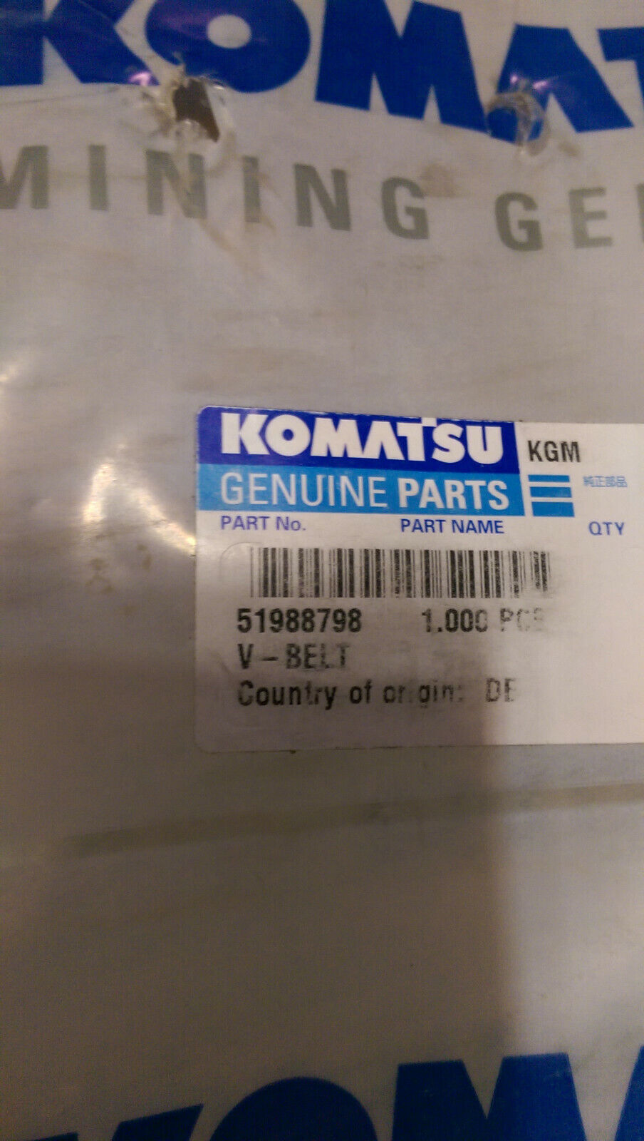 51988798 KOMATSU V-BELT