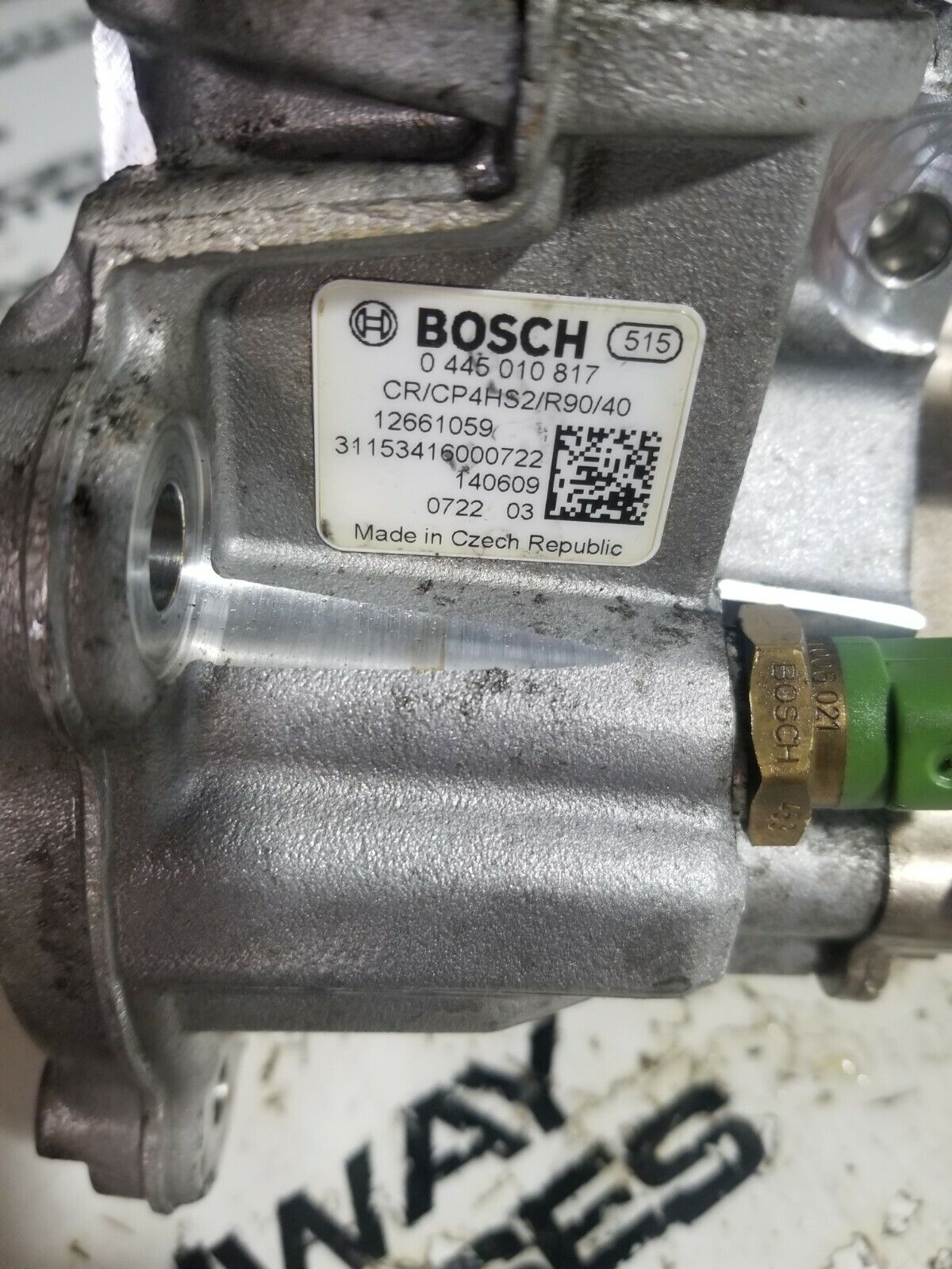 0445010817 12661059 6.6L DURAMAX CP4 INJECTION PUMP CORE / FOR PARTS