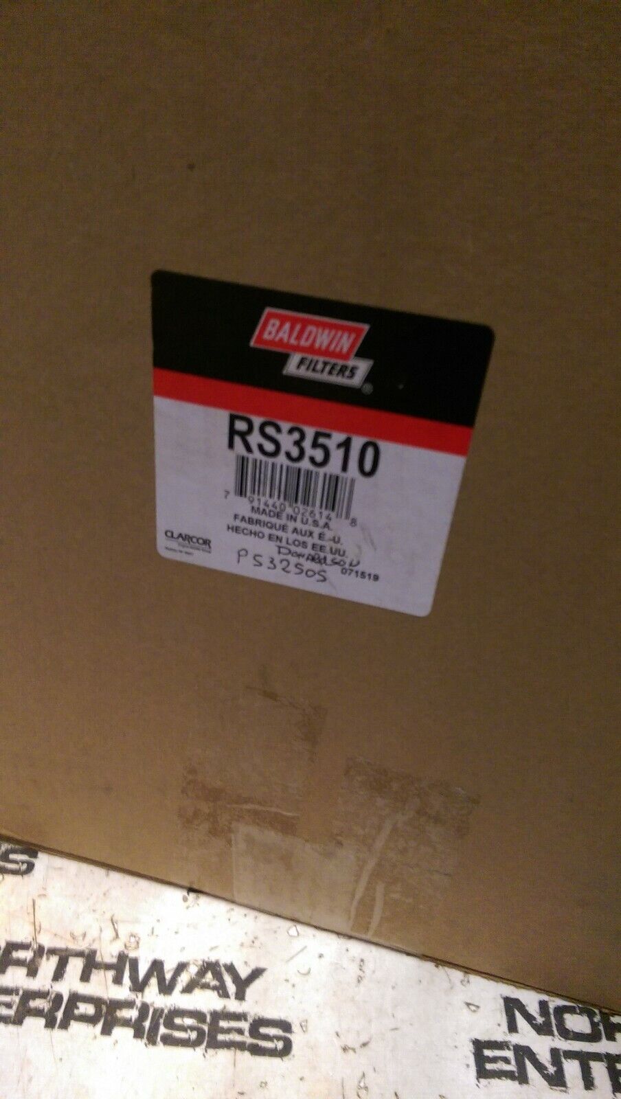 RS3510 BALDWIN AIR FILTER