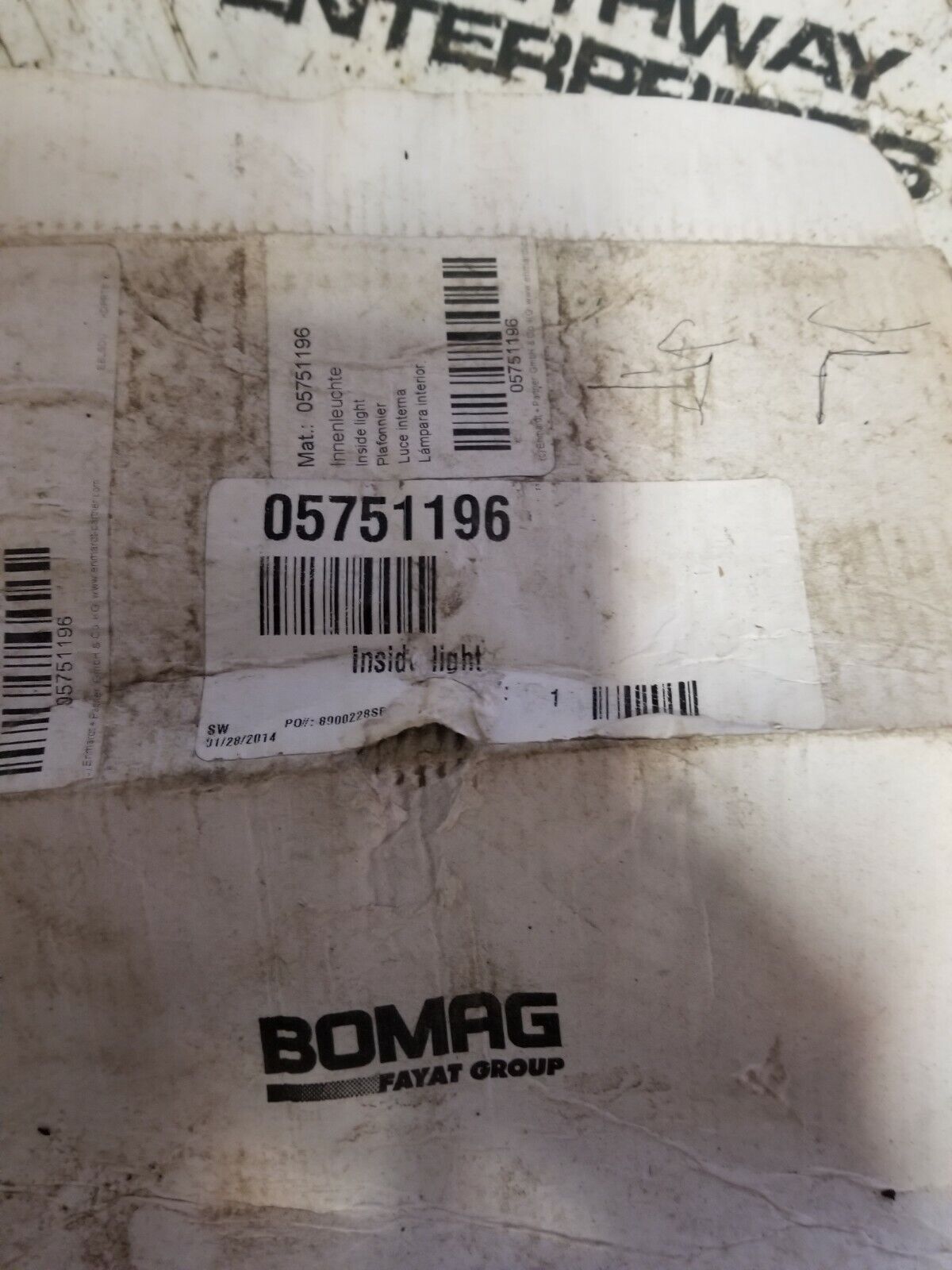 BOMAG 5751196 INSIDE LIGHT