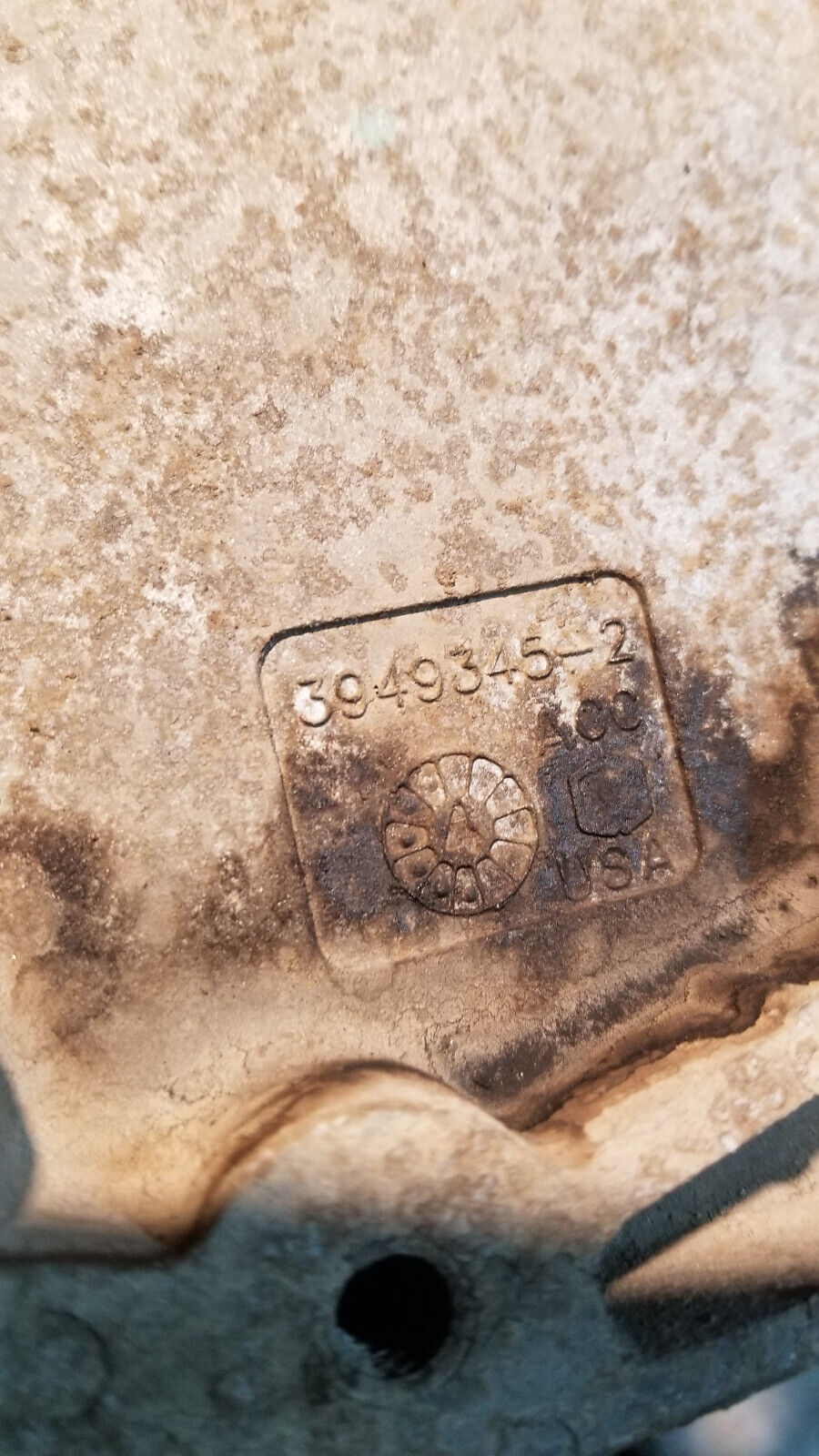 03-07 Cummins 24V 5.9L Engine PCM ECM Backing plate mounting bracket 3949345