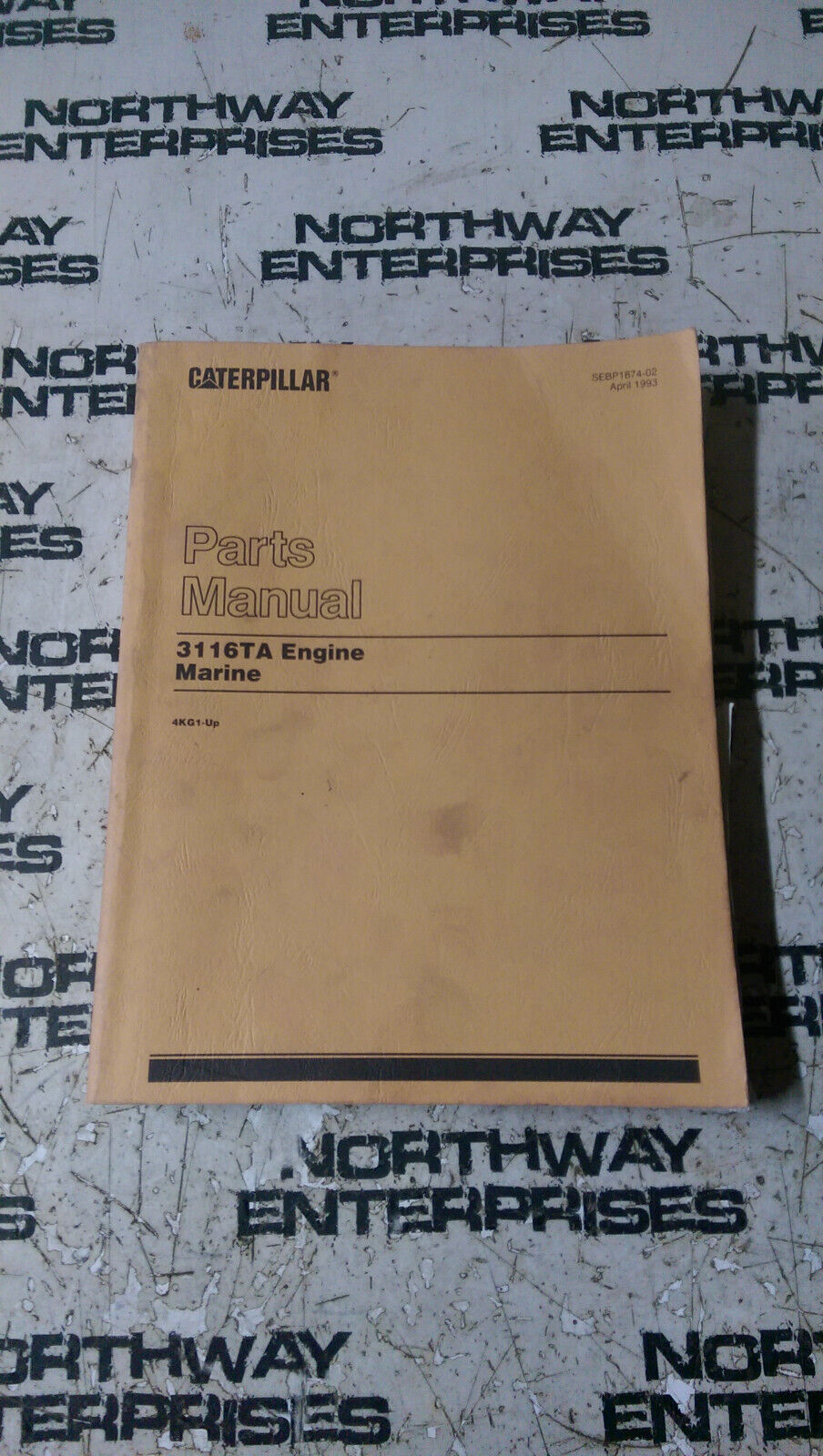 Caterpillar 3116TA Engine Marine Parts Manual 4KG1-Up SEBP1874-02