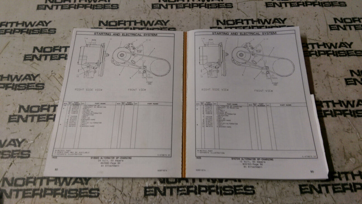 Caterpillar 3116TA Engine Marine Parts Manual 4KG1-Up SEBP1874-02