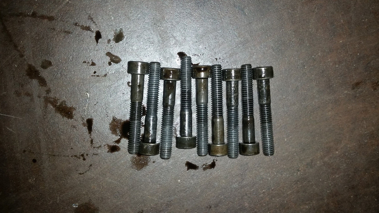 05-07 Ford OEM F250 F350 6.0 Driver INJECTOR HIGH PRESSURE OIL RAIL SET BOLTS