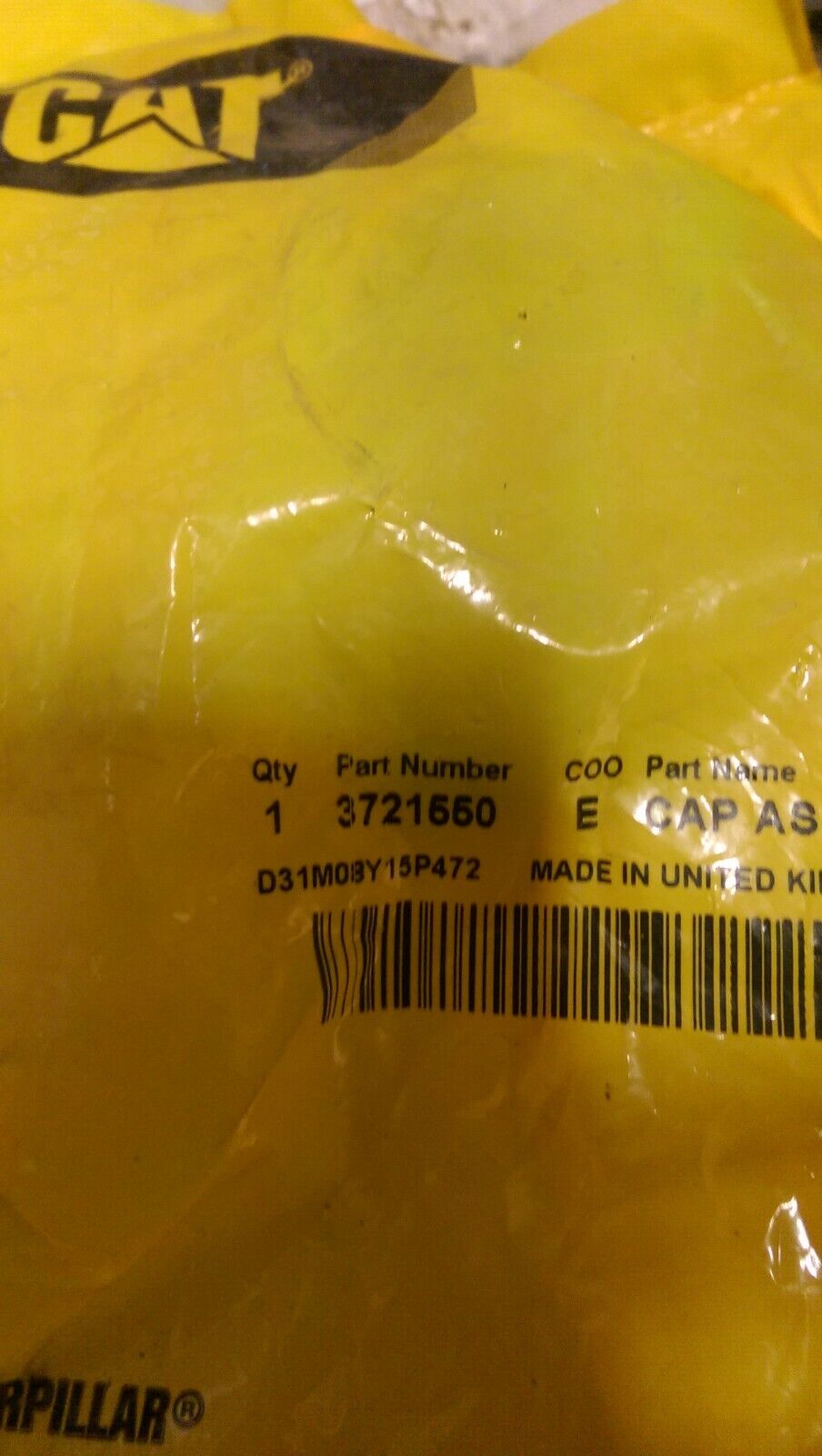 372-1550 CATERPILLAR FILLER CAP