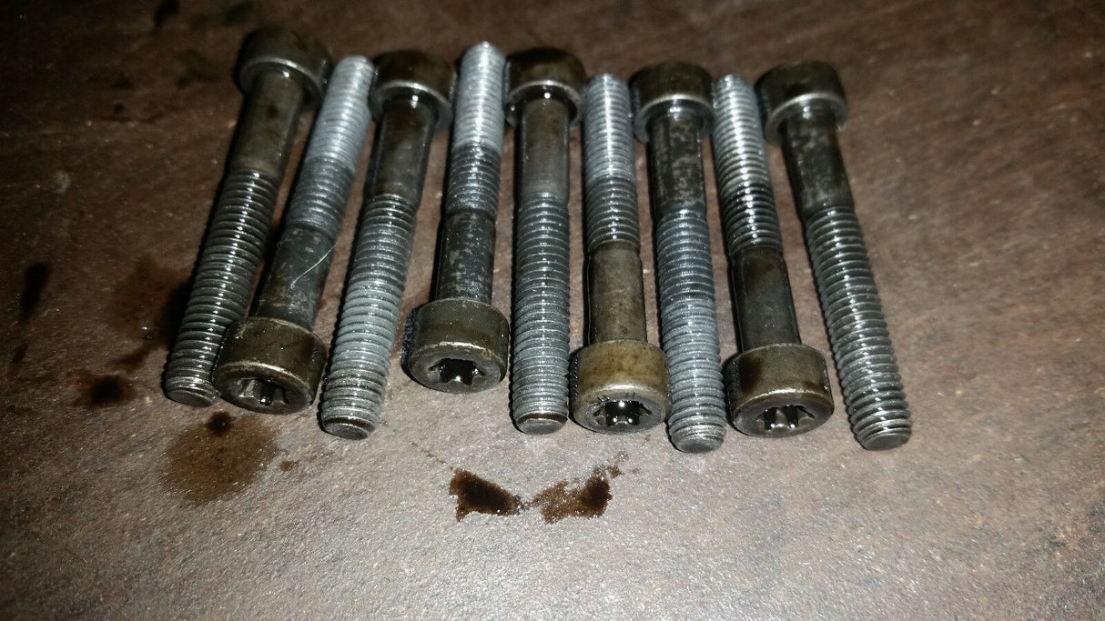 05-07 Ford OEM F250 F350 6.0 Driver INJECTOR HIGH PRESSURE OIL RAIL SET BOLTS