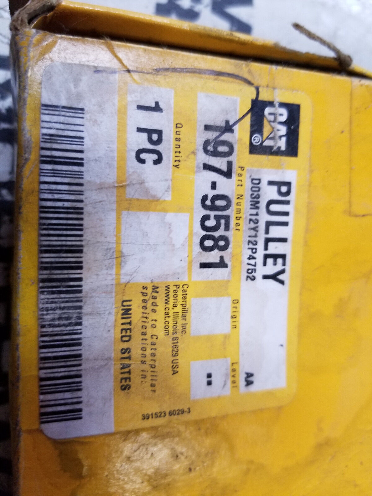 CAT PULLEY 197-9581 1979581