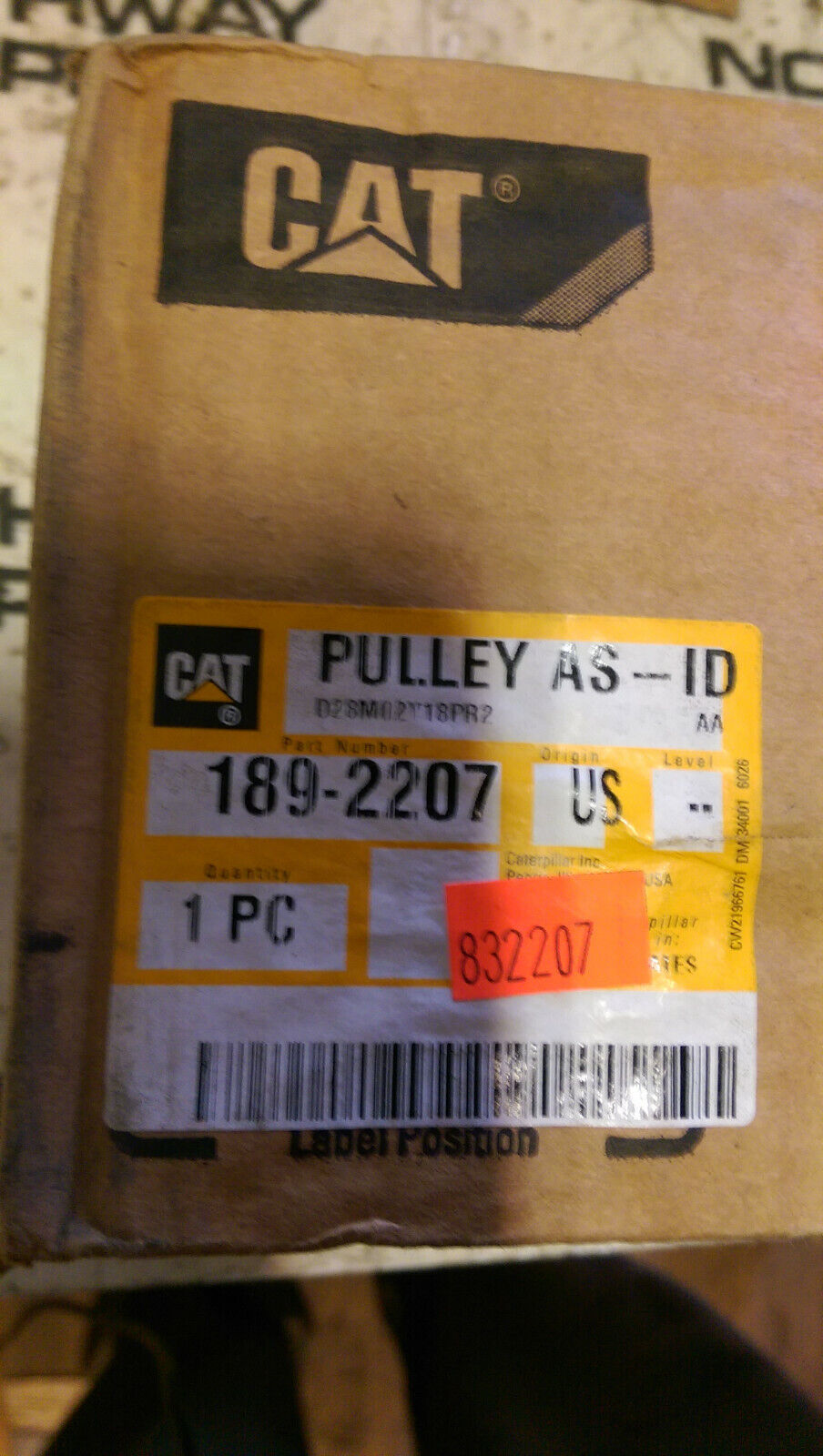 CATERPILLAR 189-2207 PULLEY