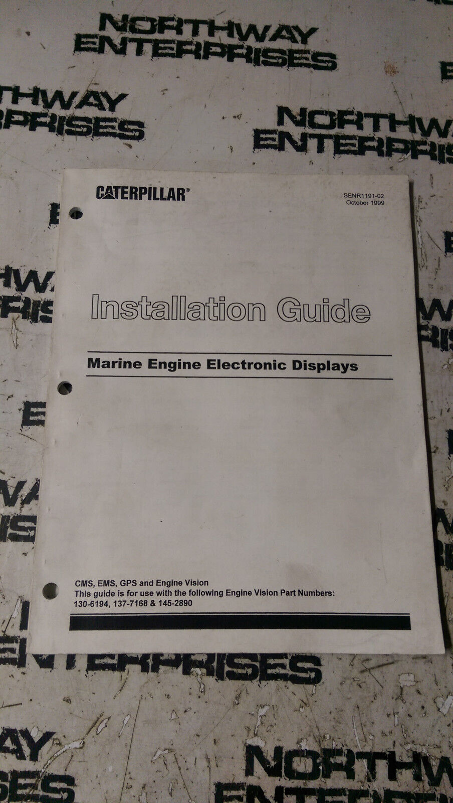 CATERPILLAR INSTALLATION GUIDE MARINE ELECTORNIC DISPLAYS SENR1191-02