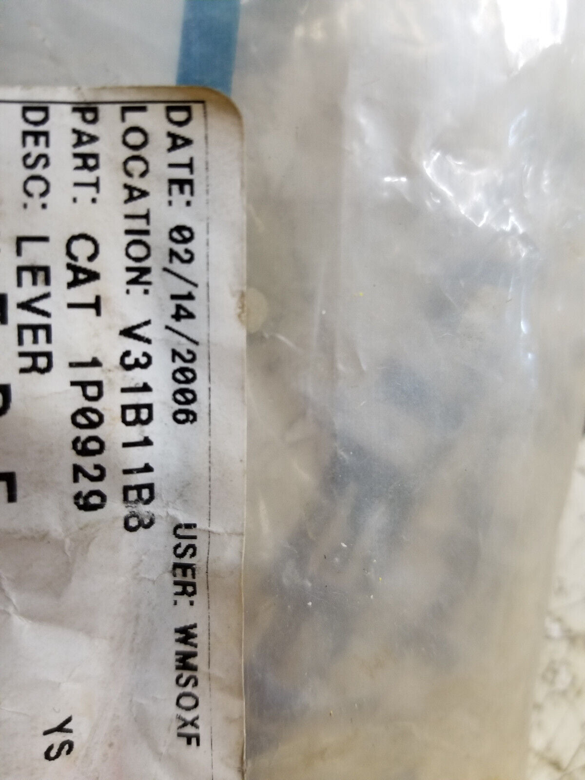 1P-0929 CATERPILLAR 1P0929 LEVER 8D 6A D7F D9H D7G 153 D6D D8K 183B 6S 55 D6E D8