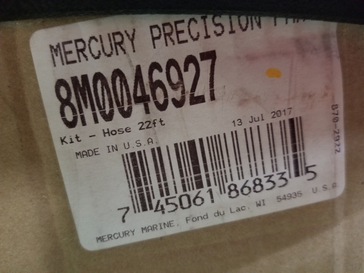 MERCURY VERADO POWER STEERING HOSE KIT 8M0046927 - 22 FT