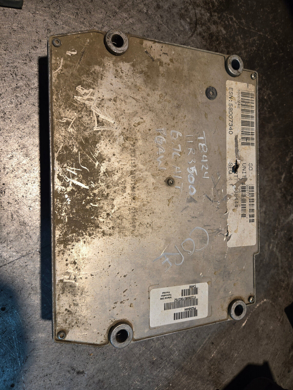 2010-2012 DODGE RAM 2500/3500 ECM 6.7 PCM ECU 5268444 CUMMINS CM2200