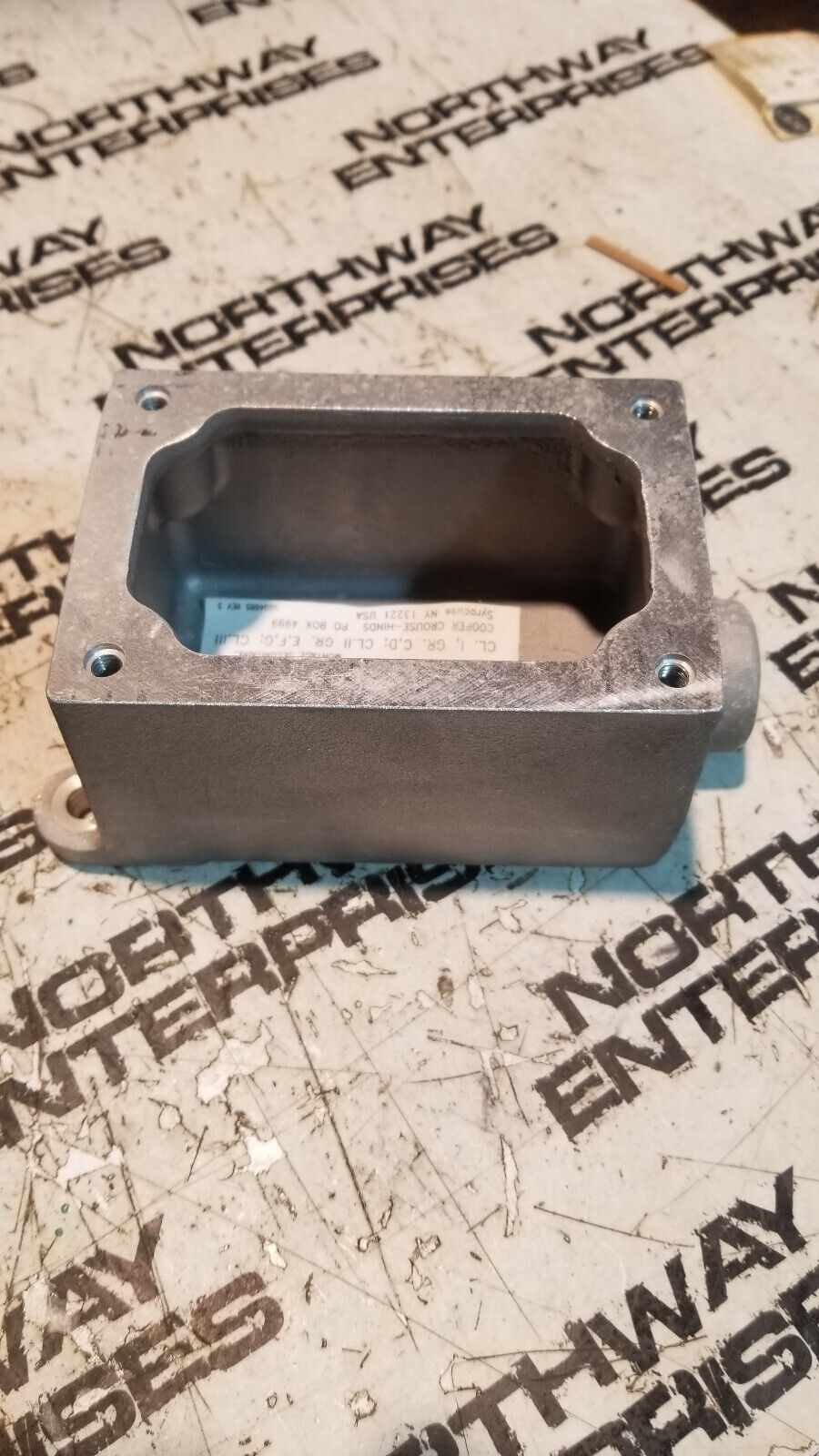 APPLETON ELECTRIC EDS271 SA Mounting Body,1Gang,3/4In,Dead-End,Iron