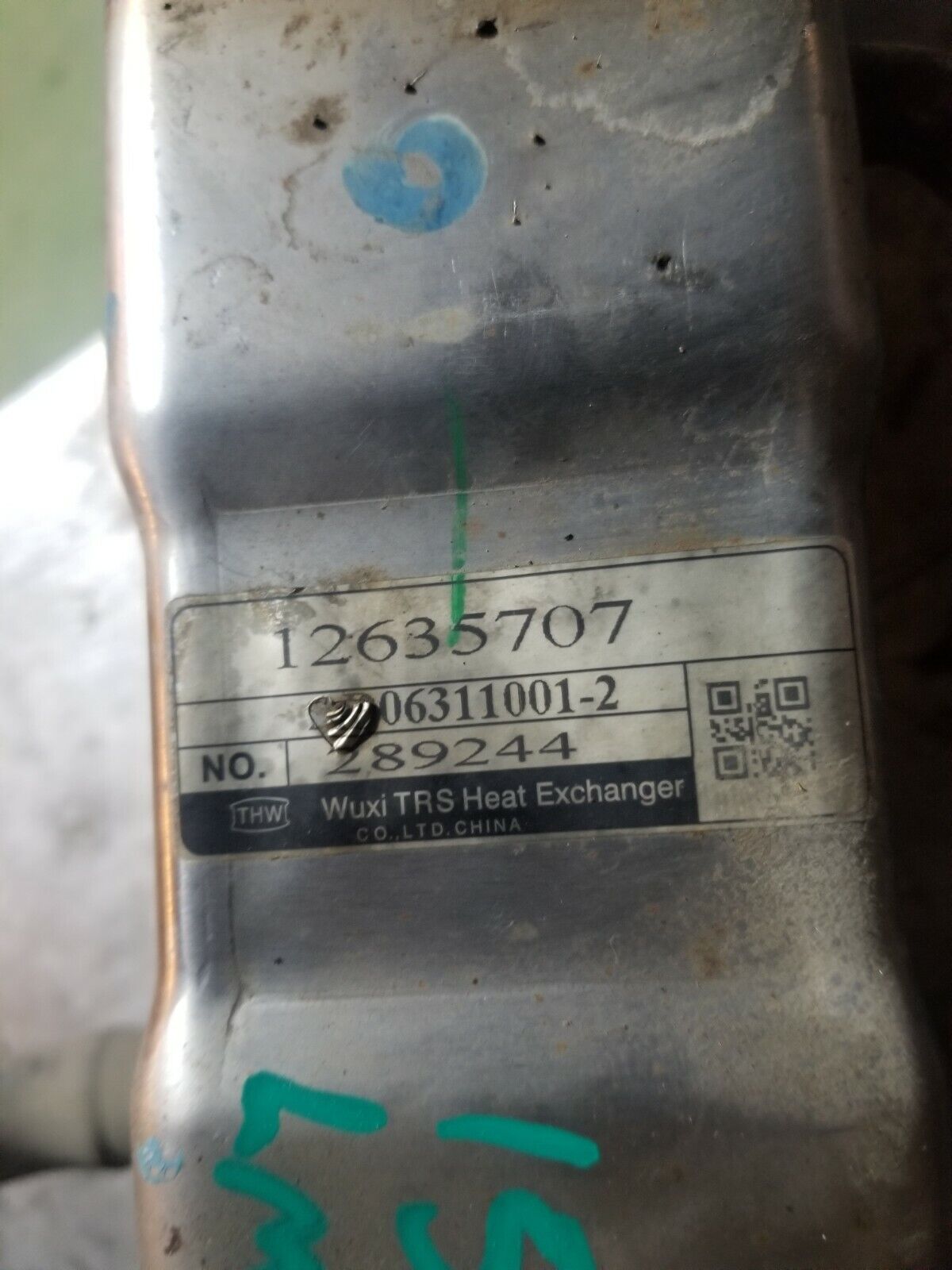 GMC Left 6.6 DURAMAX LML DIESEL EGR COOLERS 12635704 12635707