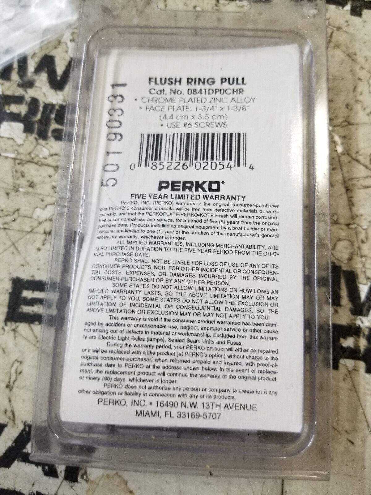 0841DP0CHR Perko Pull-Flush Ring