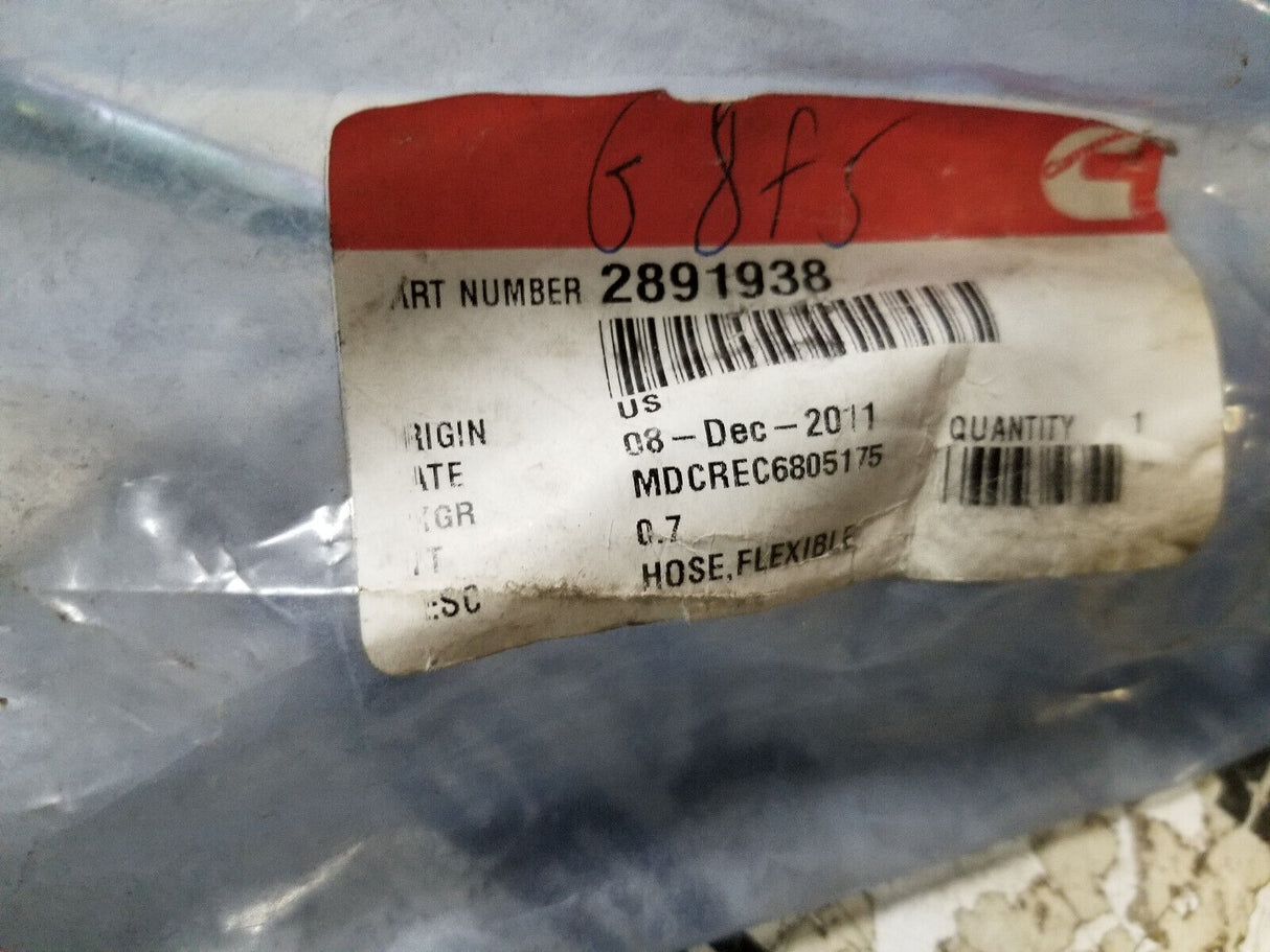 2891938 CUMMINS FLEXIBLE HOSE PIPE